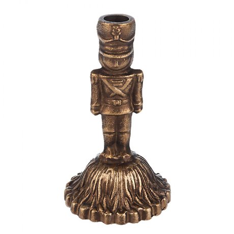 Gold Nutcracker Taper Holder