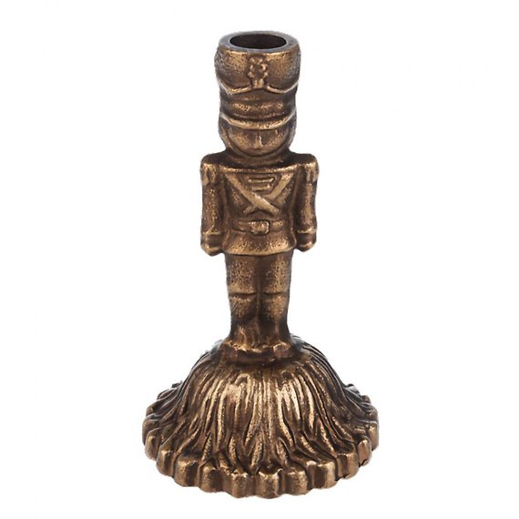 Gold Nutcracker Taper Holder