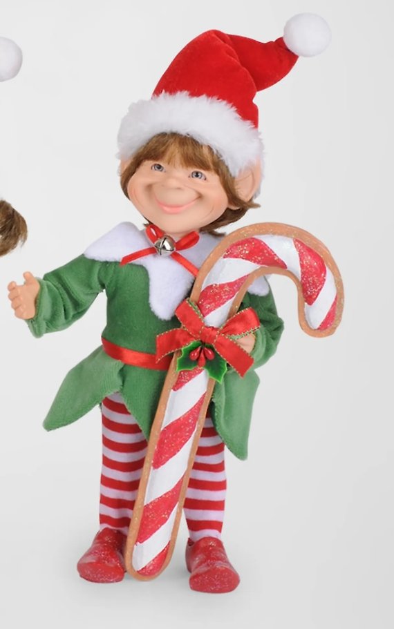 Green Elf with Candy Cane from Karen Didion