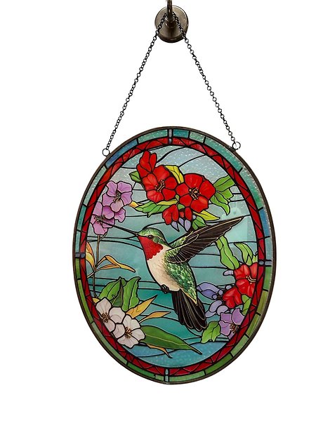 Glass Hummingbird Sun Catcher